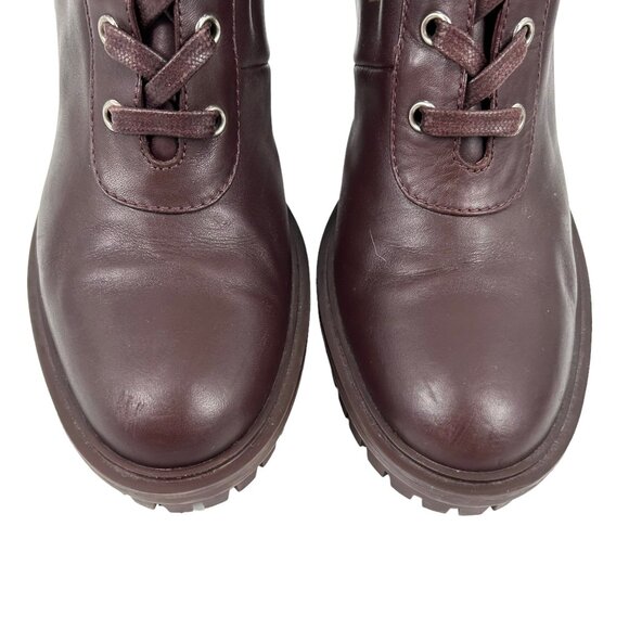 Gianvito Rossi Martis Lace Up Heeled Combat Boots - Picture 5 of 11